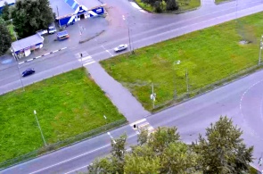 Crossing of Chernoistochinskoe highway and Druzhinina street. Webcams Nizhny Tagil