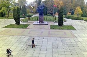 The square named after the Hero of Ukraine of Stepan Bandera