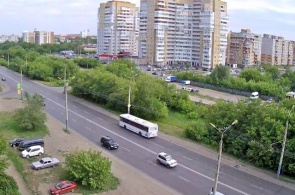 Street Dianova. Omsk webcam online
