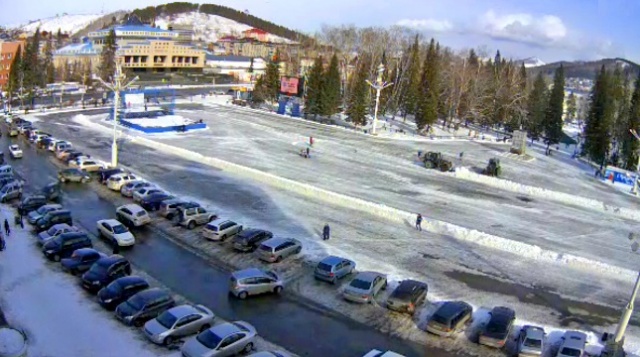 Lenin Square. Gorno-Altaysk web camera online