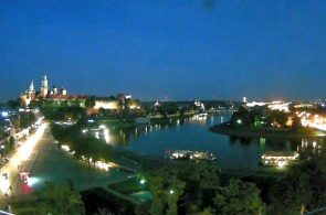 A view of the Wawel. Krakow in real time