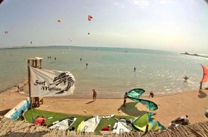 The Beach Of Makadi Bay. Webcam Hurghada online