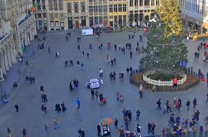 The Grand-Place. Panoramic webcam of Brussels online