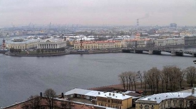 Vasilievsky island. Saint Petersburg web Cam online