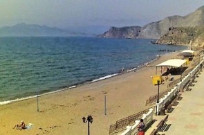 The Central beach of Ordzhonikidze web camera online
