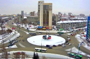 Square Lenintsev. Webcam Novosibirsk online