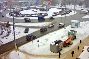 Crossroads of Lenin Ave - Builders Boulevard. Webcams Kemerovo