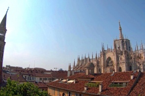 San Gottardo and Duomo. Live webcams in Milan